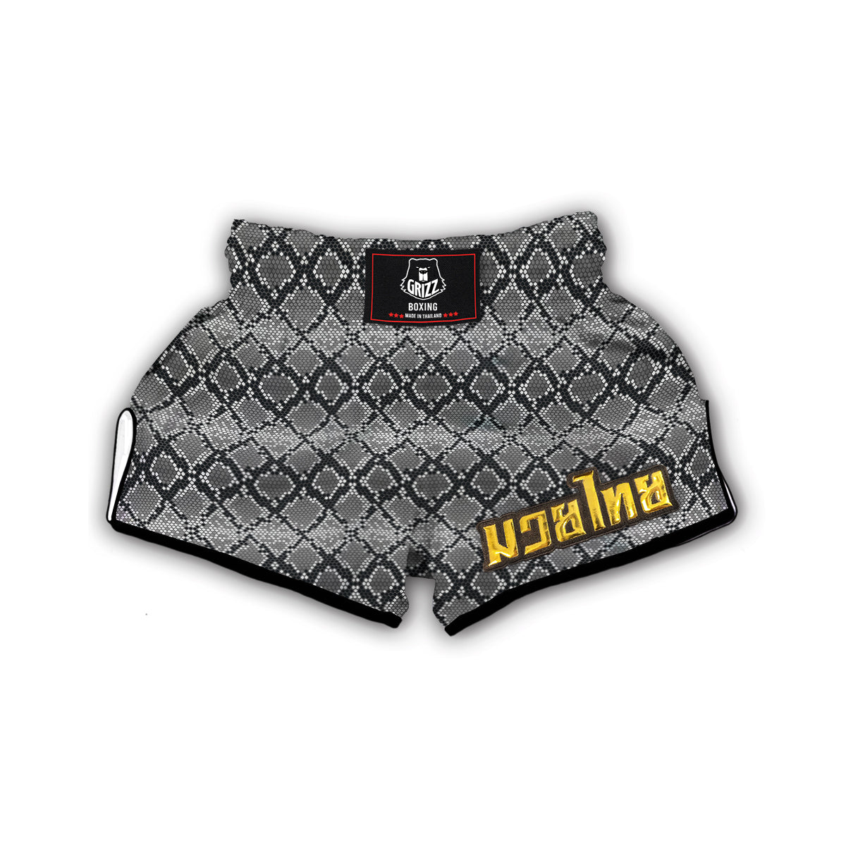 Python Skin Snakeskin Pattern Print Muay Thai Boxing Shorts-grizzshop