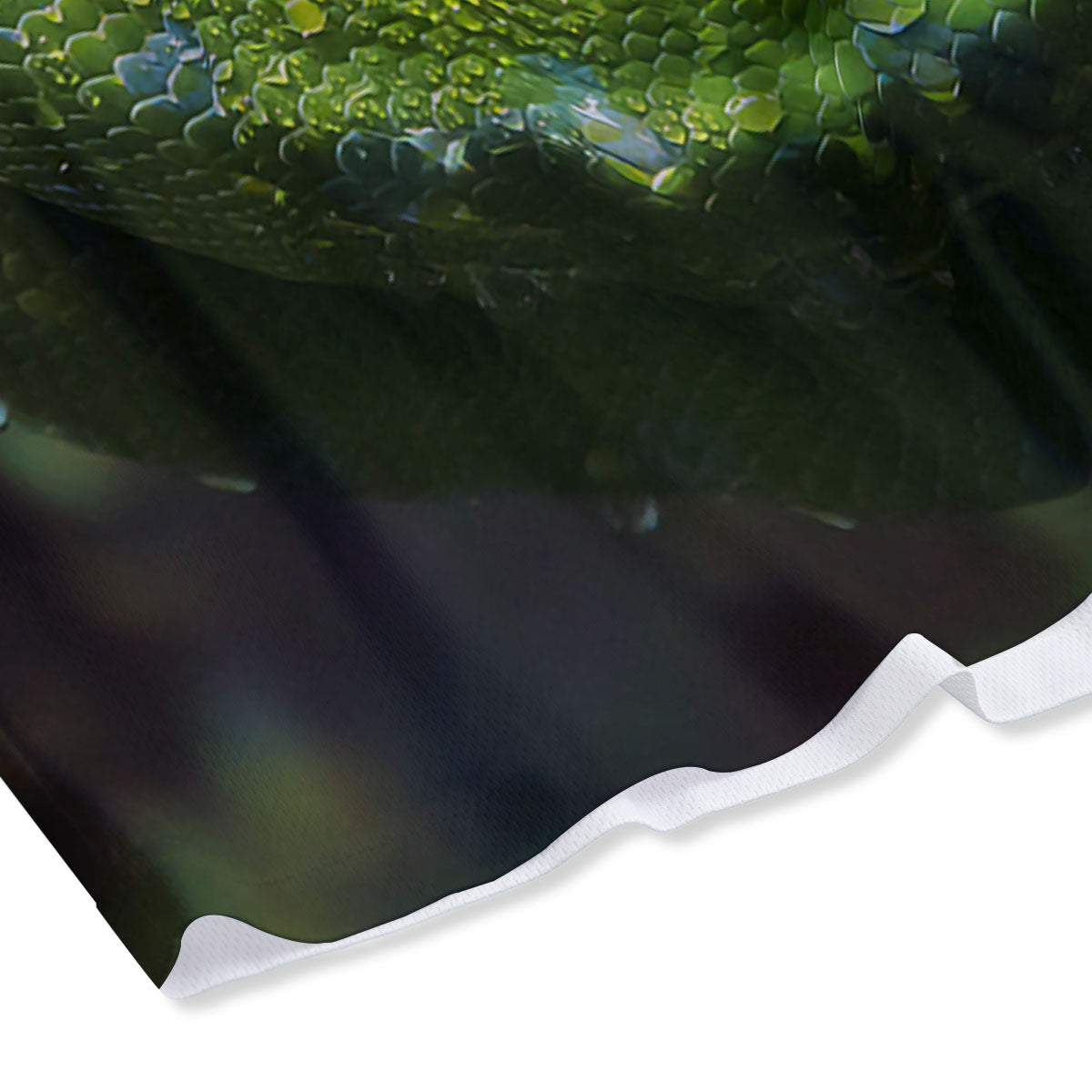 Python Snake Green Tree Print Mesh Shorts
