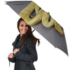 Python Snake Yellow And White Print Umbrella-grizzshop