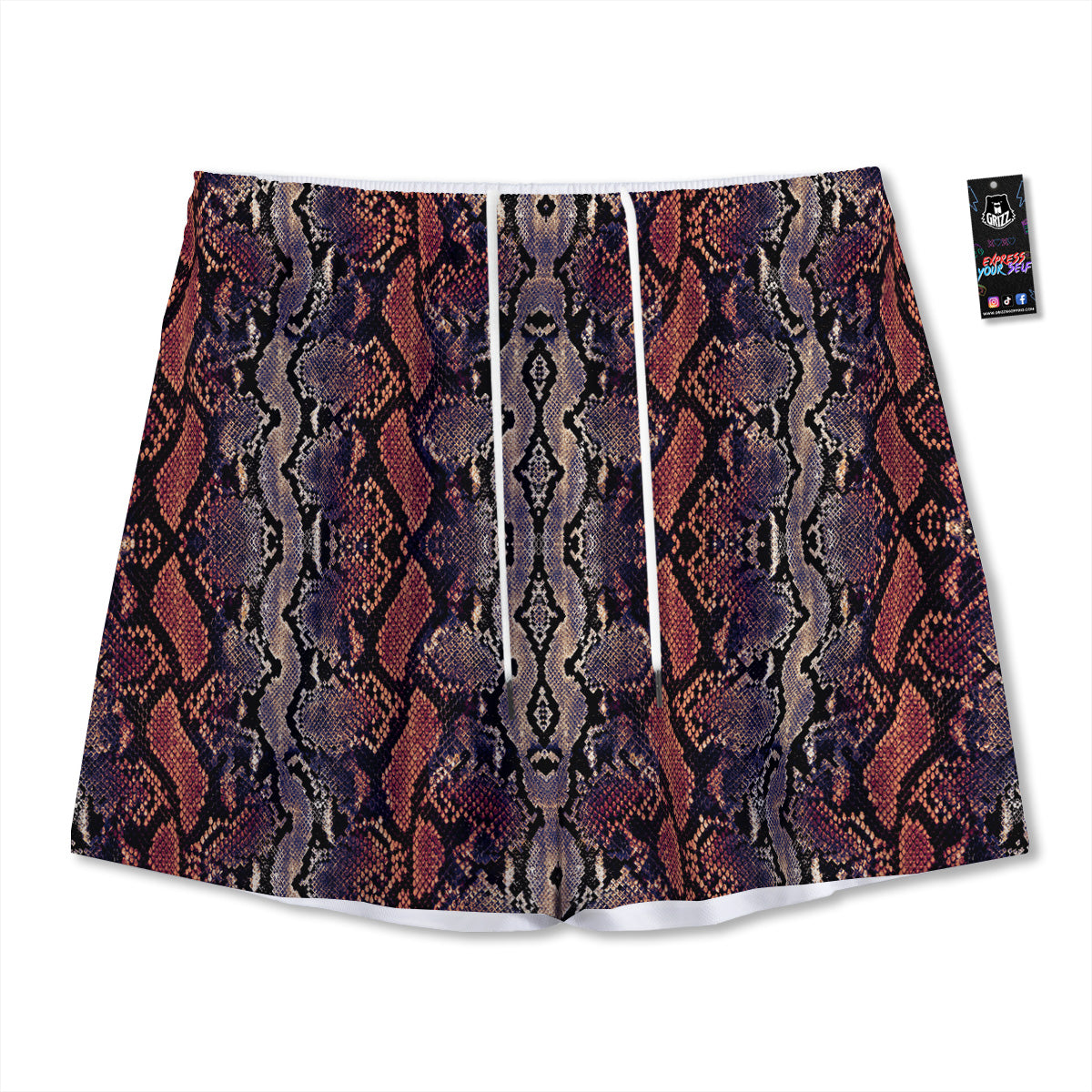 Poker Chips Print Mesh Shorts