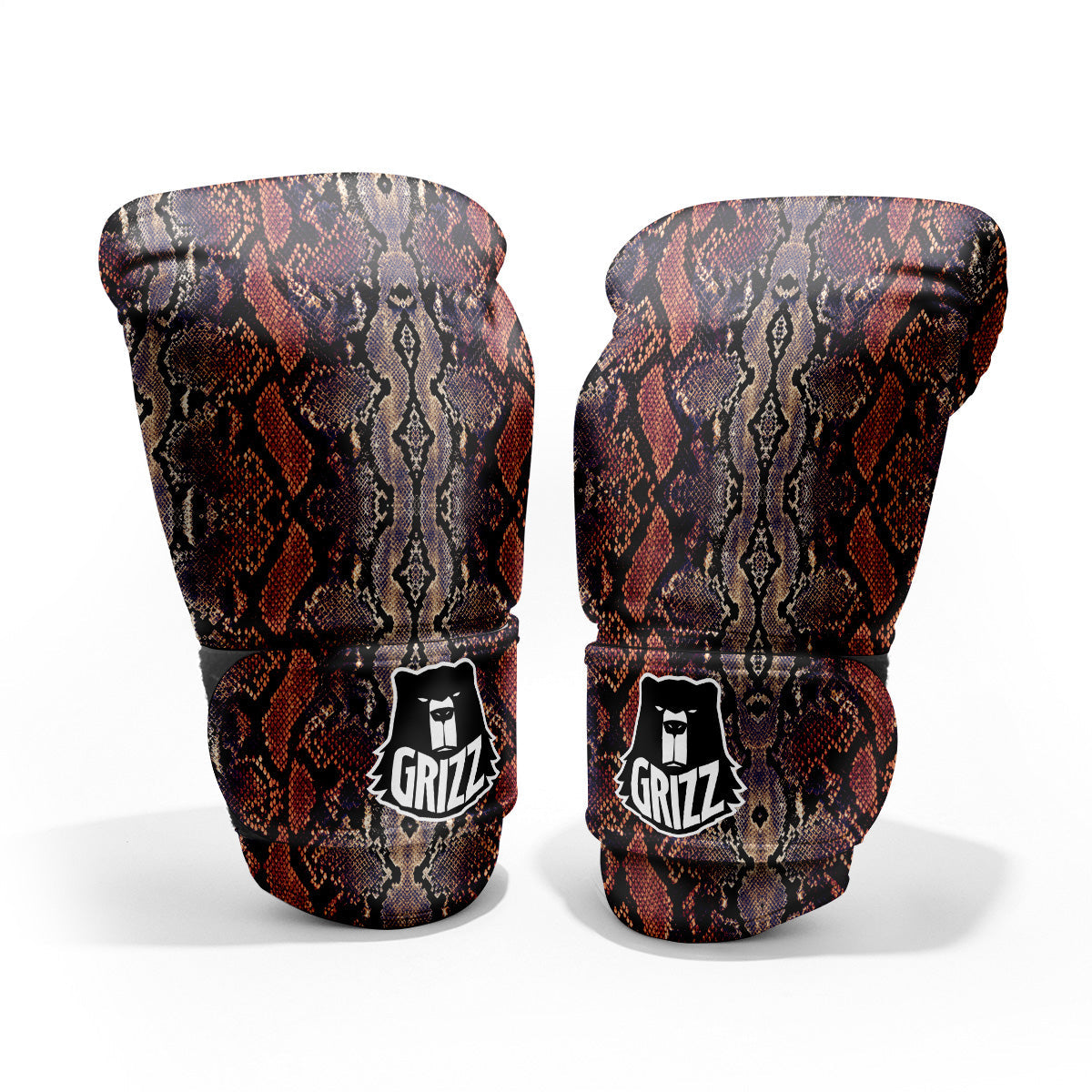 Python Snakeskin Brick Red Print Pro Boxing Glove