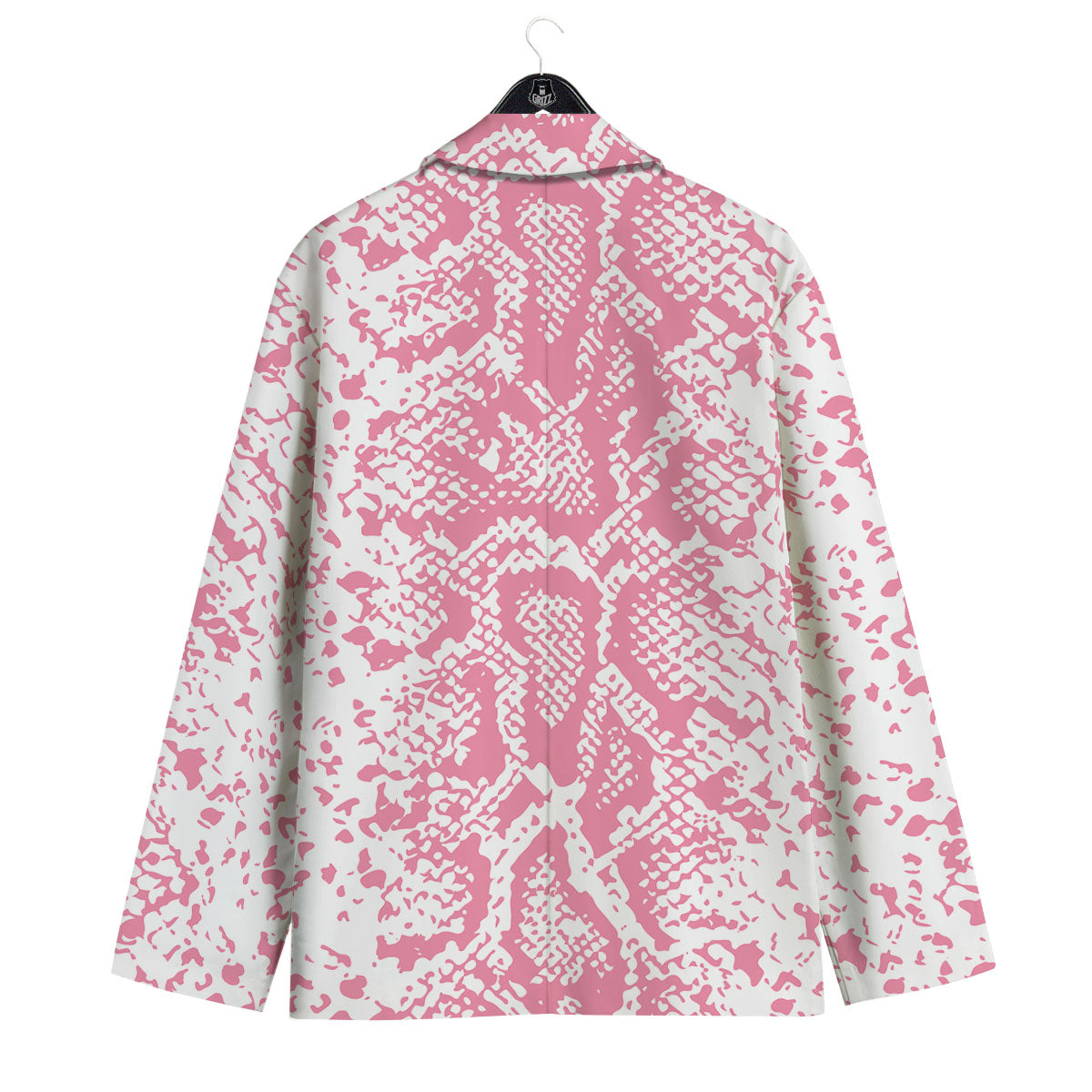 Python Snakeskin Pink Print Men's Sport Coat-grizzshop