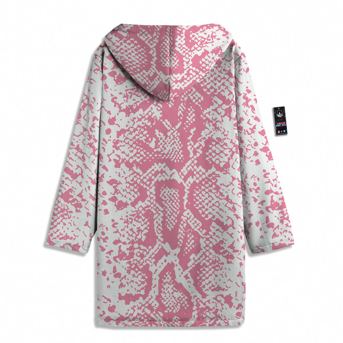 Python Snakeskin Pink Print Men's Windbreaker Jacket-grizzshop