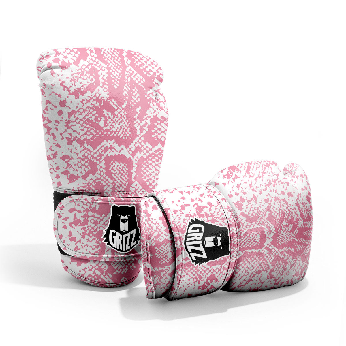 Python Snakeskin Pink Print Pro Boxing Glove