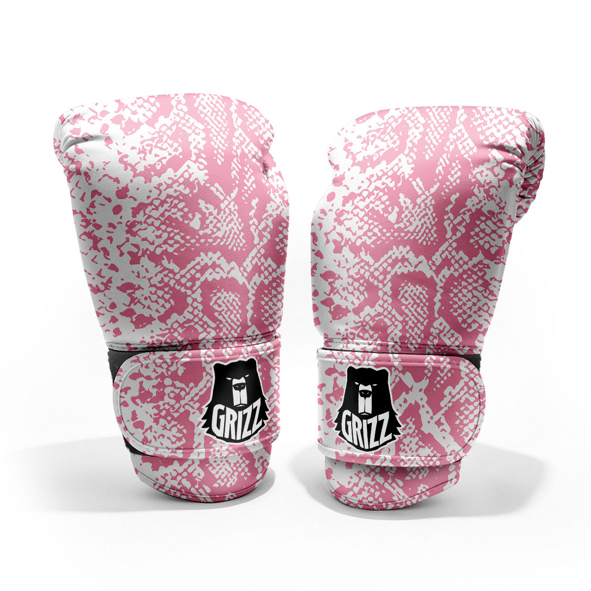 Python Snakeskin Pink Print Pro Boxing Glove