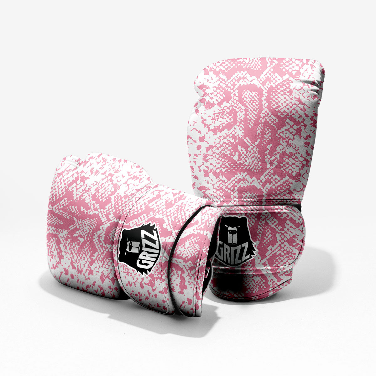 Python Snakeskin Pink Print Pro Boxing Glove