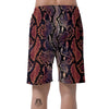 Python Snakeskin Print Men's Shorts-grizzshop