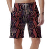 Python Snakeskin Print Men's Shorts-grizzshop