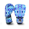 Quatrefoil Blue Watercolor Print Pattern Boxing Gloves-grizzshop