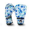 Quatrefoil Watercolor Blue Print Pattern Boxing Gloves-grizzshop