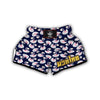 Queen Swan Pattern Print Muay Thai Boxing Shorts-grizzshop