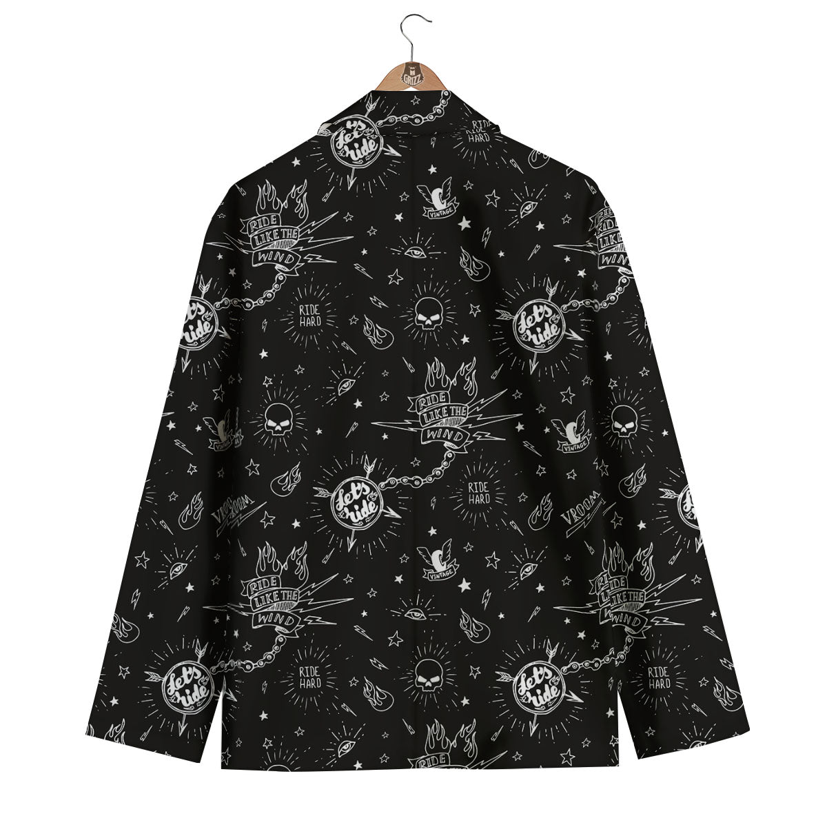 Quote Motorcycle Print Pattern Men's Blazer-grizzshop