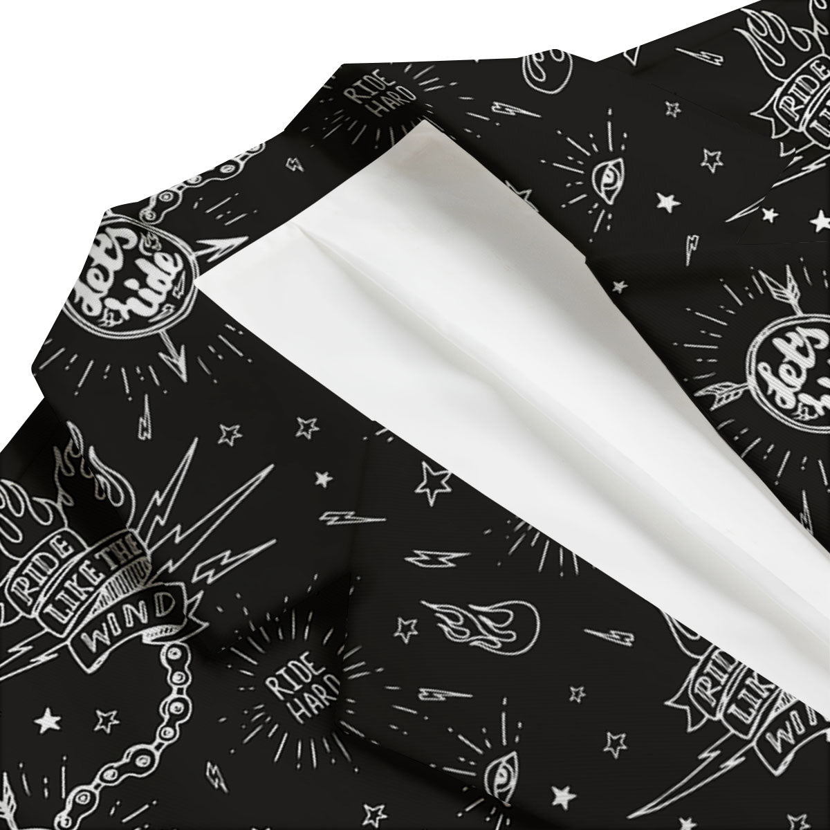 Quote Motorcycle Print Pattern Men's Blazer-grizzshop