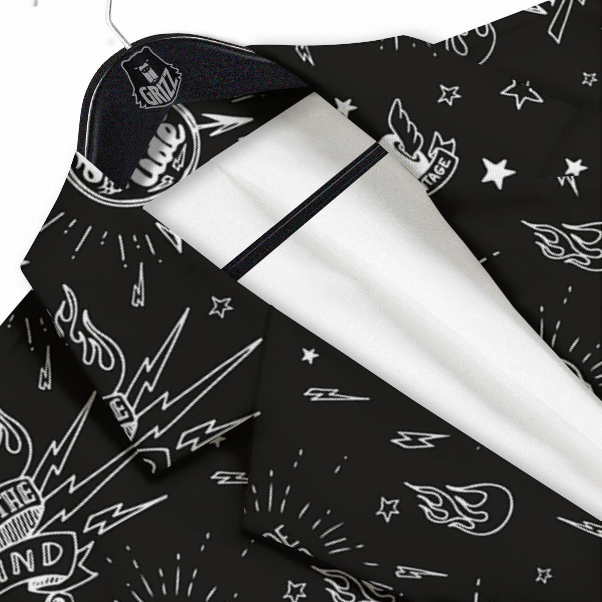 Quote Motorcycle Print Pattern Men's Sport Coat-grizzshop