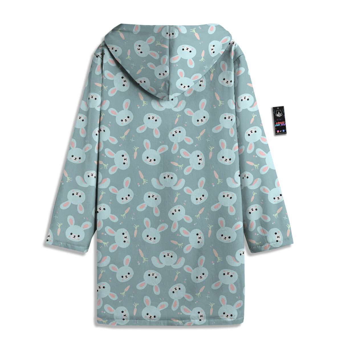 Rabbit And Carrot Print Pattern Men's Windbreaker Jacket-grizzshop