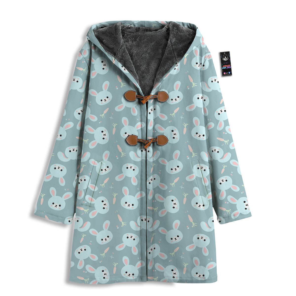 Rabbit And Carrot Print Pattern Men's Windbreaker Jacket-grizzshop