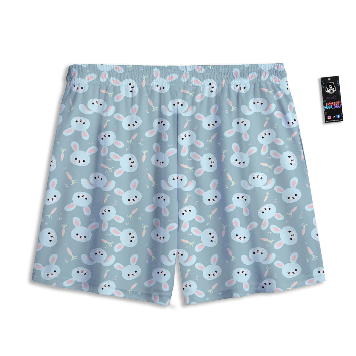 Polar Bear Cute Print Pattern Mesh Shorts