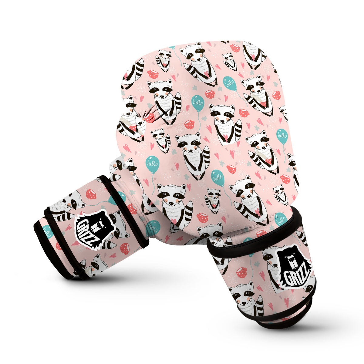 Rabbit Bunny Pattern Print Boxing Gloves-grizzshop