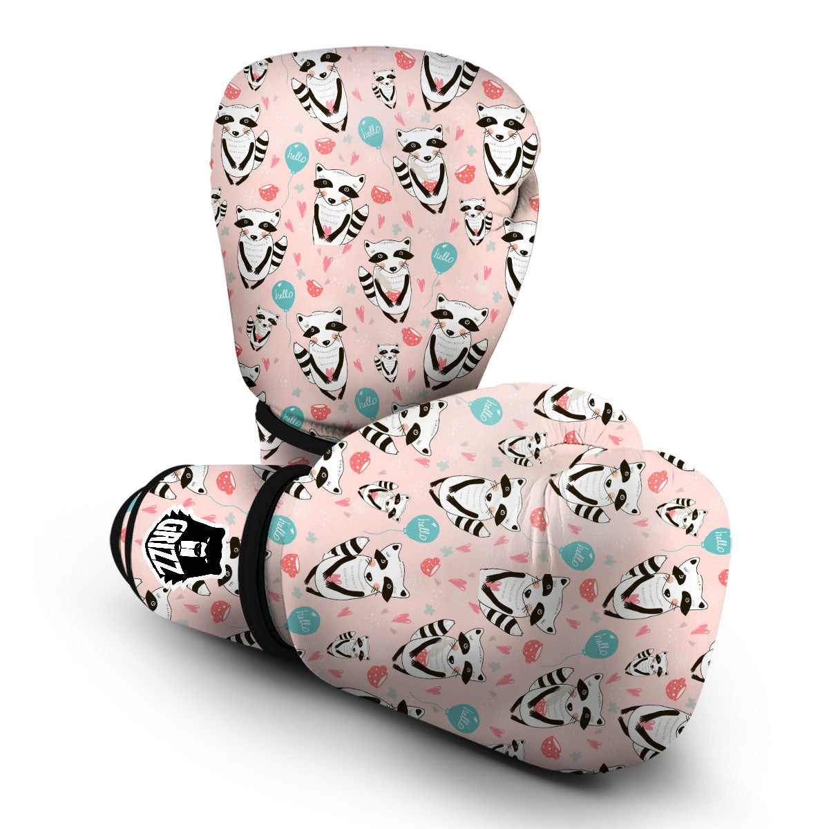 Rabbit Bunny Pattern Print Boxing Gloves-grizzshop