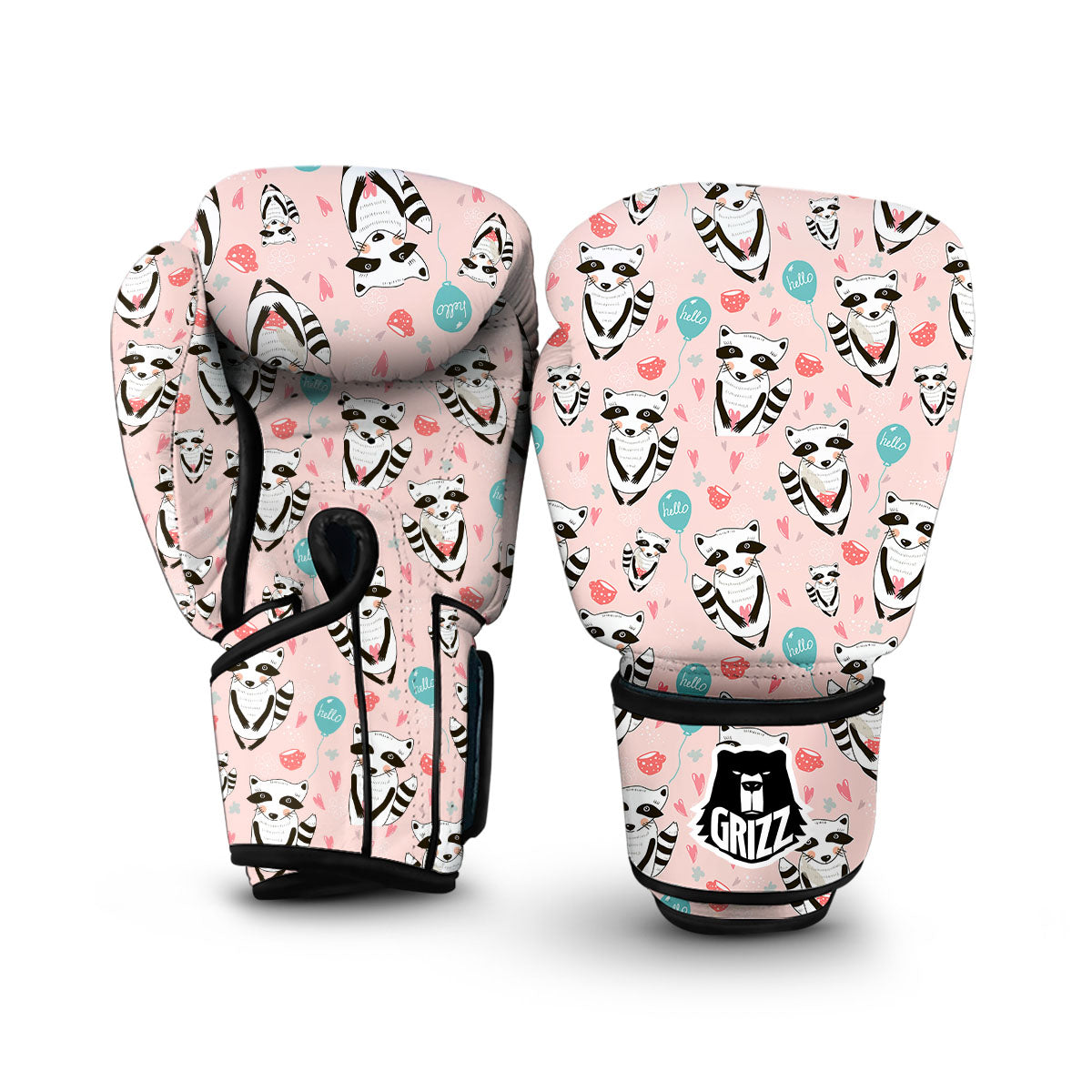 Rabbit Bunny Pattern Print Boxing Gloves-grizzshop