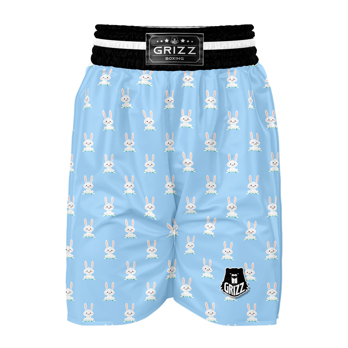 Rabbit Bunny Print Pattern Boxing Shorts-grizzshop