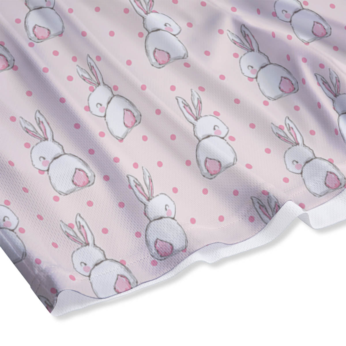Rabbit Cartoon Print Pattern Mesh Shorts-grizzshop