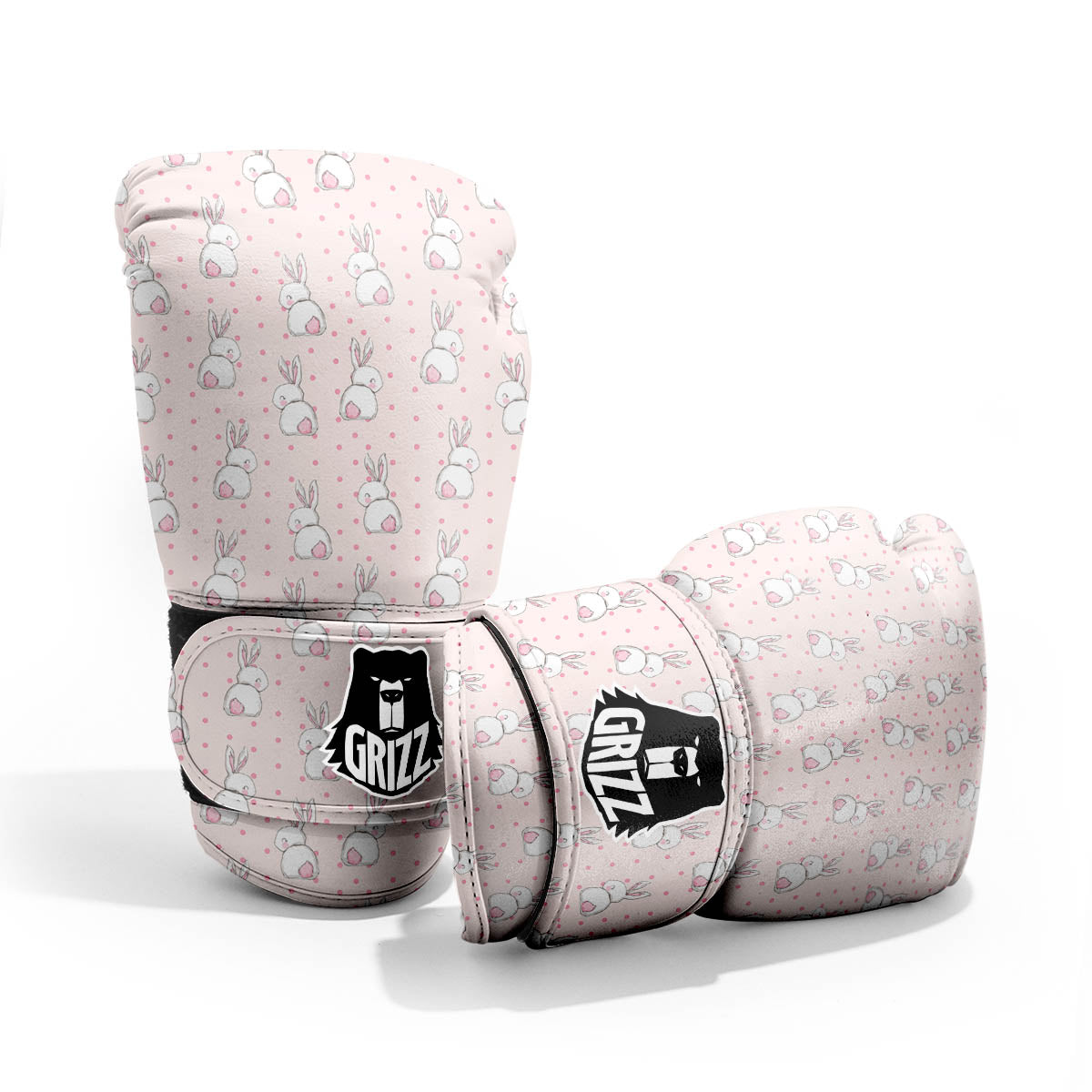 Rabbit Cartoon Print Pattern Sparring Gloves-grizzshop