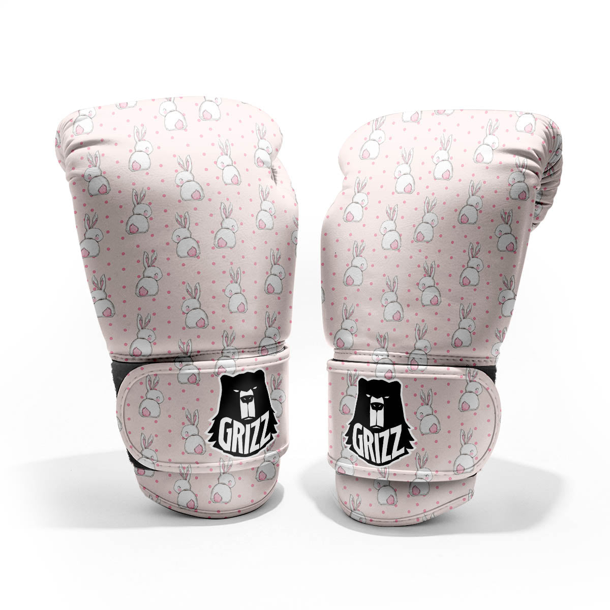 Rabbit Cartoon Print Pattern Sparring Gloves-grizzshop