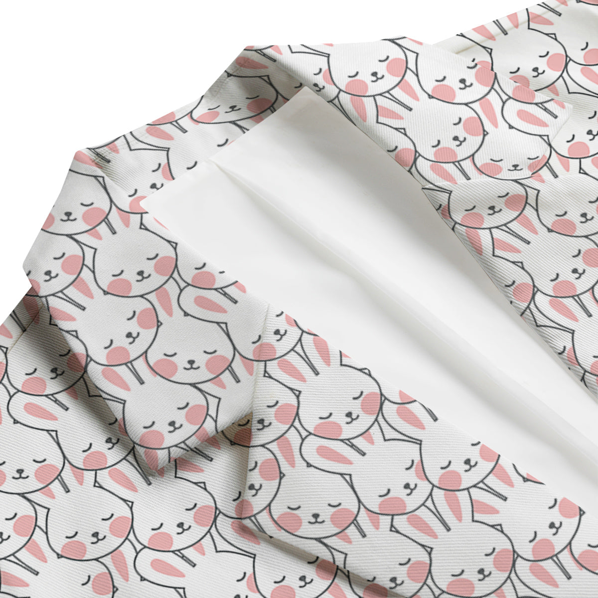 Rabbit Cute Print Pattern Men's Blazer-grizzshop