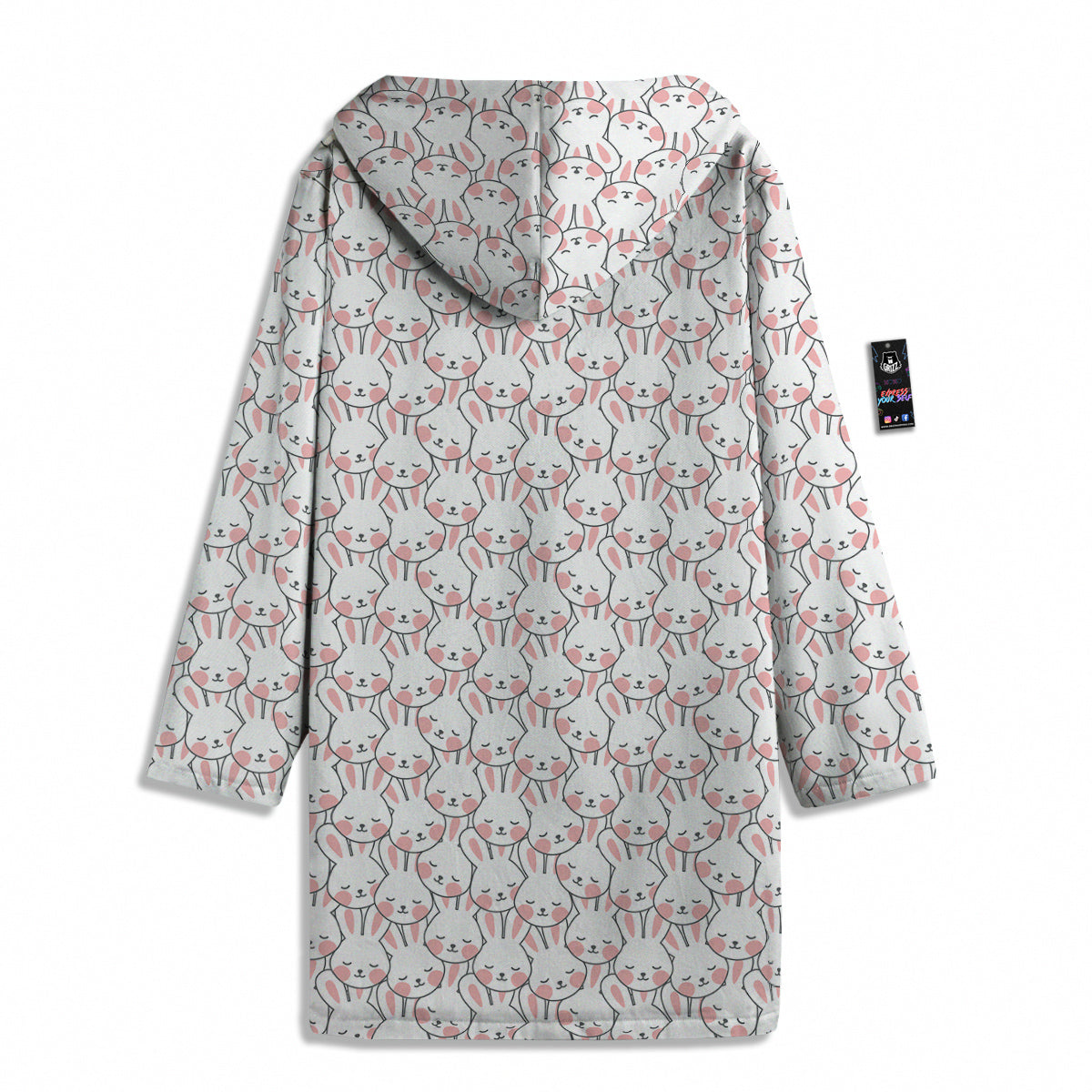 Rabbit Cute Print Pattern Men's Windbreaker Jacket-grizzshop