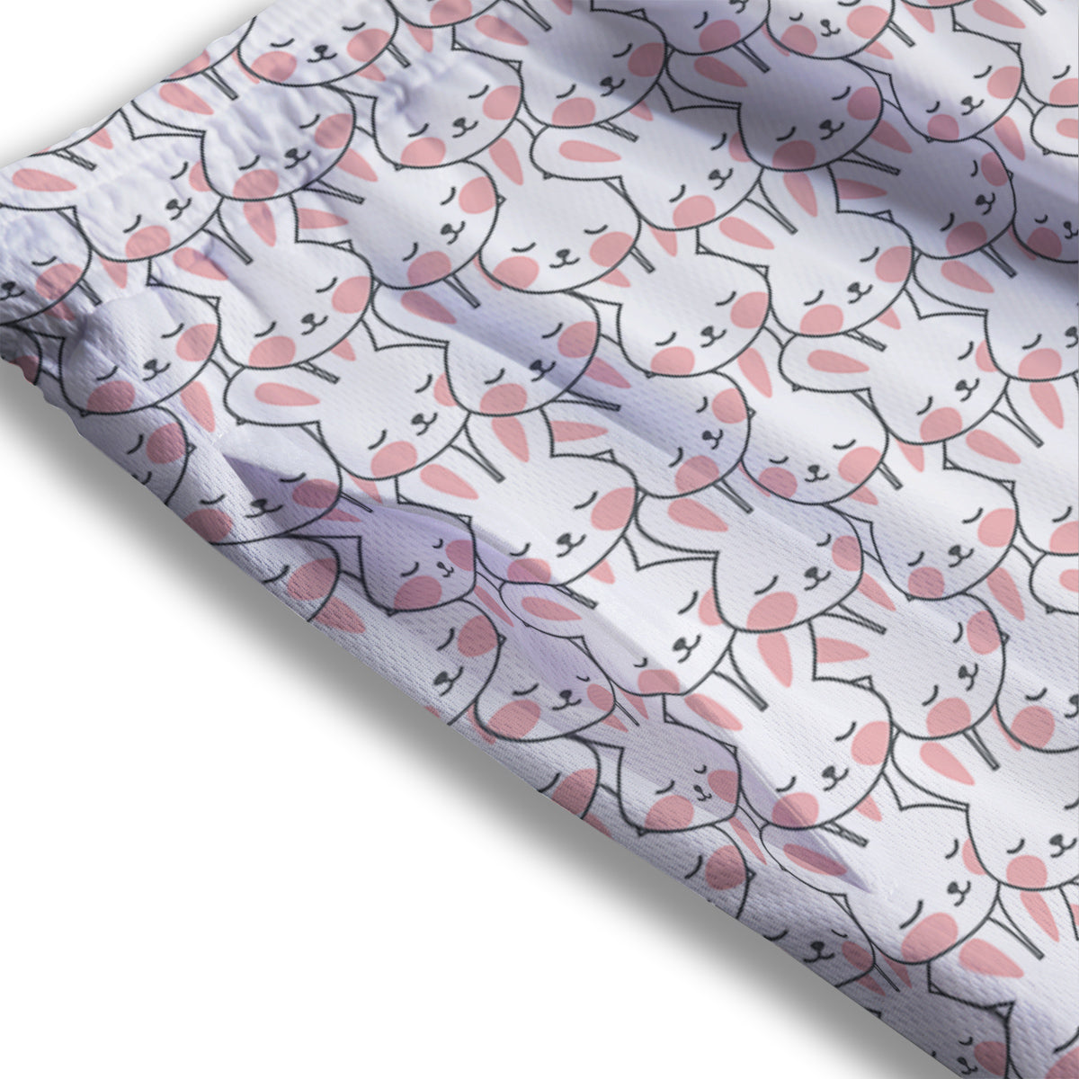 Rabbit Cute Print Pattern Mesh Shorts-grizzshop