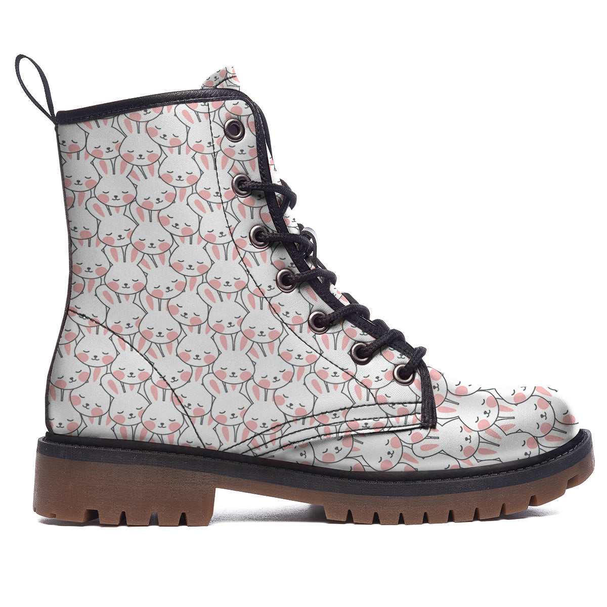 Rabbit Cute Print Pattern Work Boots-grizzshop