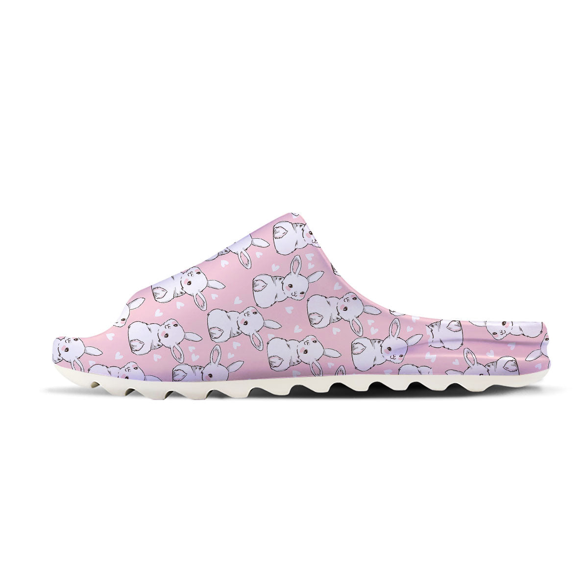 Rabbit Pink Print Pattern Sandals-grizzshop