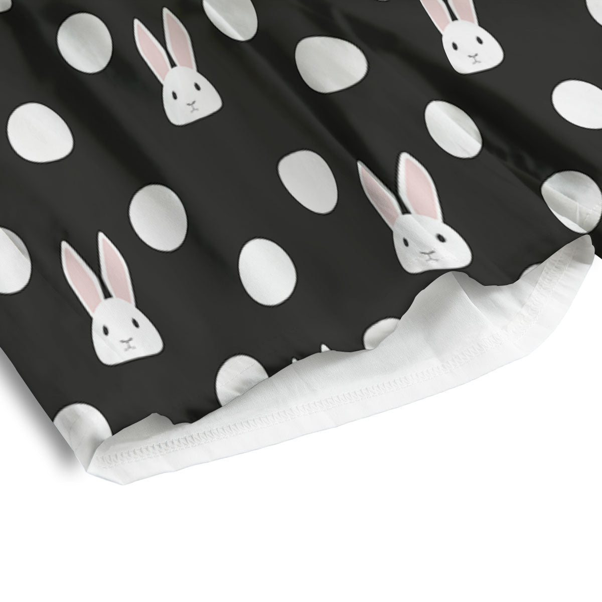 Rabbit Polka Dot Print Pattern Men's Athletic Shorts