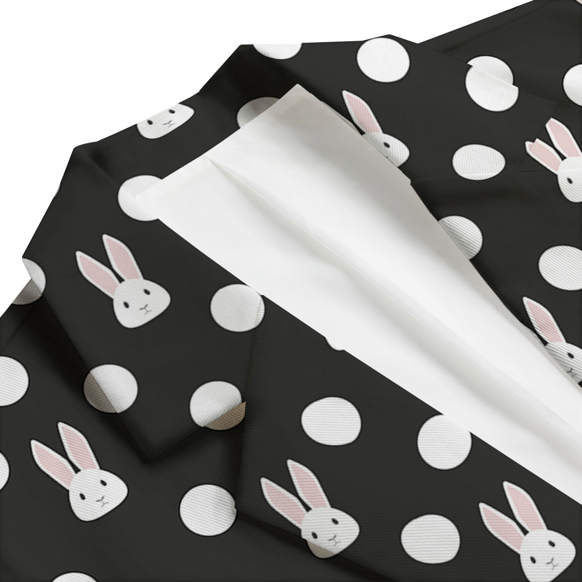 Rabbit Polka Dot Print Pattern Men's Blazer-grizzshop