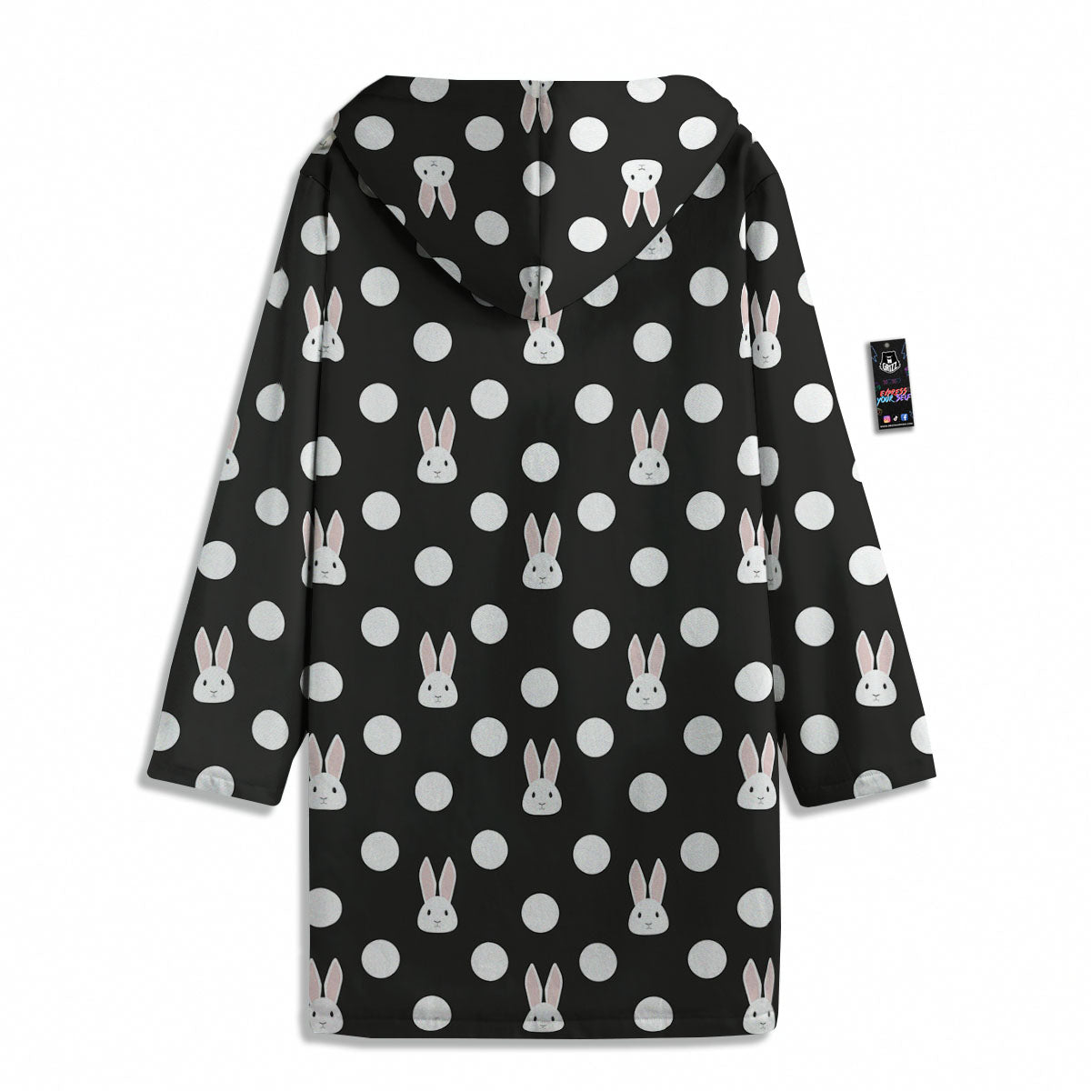 Rabbit Polka Dot Print Pattern Men's Windbreaker Jacket-grizzshop
