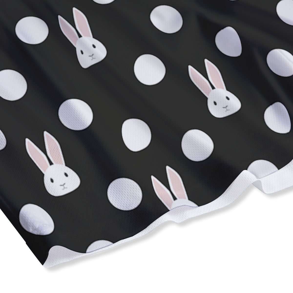 Rabbit Polka Dot Print Pattern Mesh Shorts
