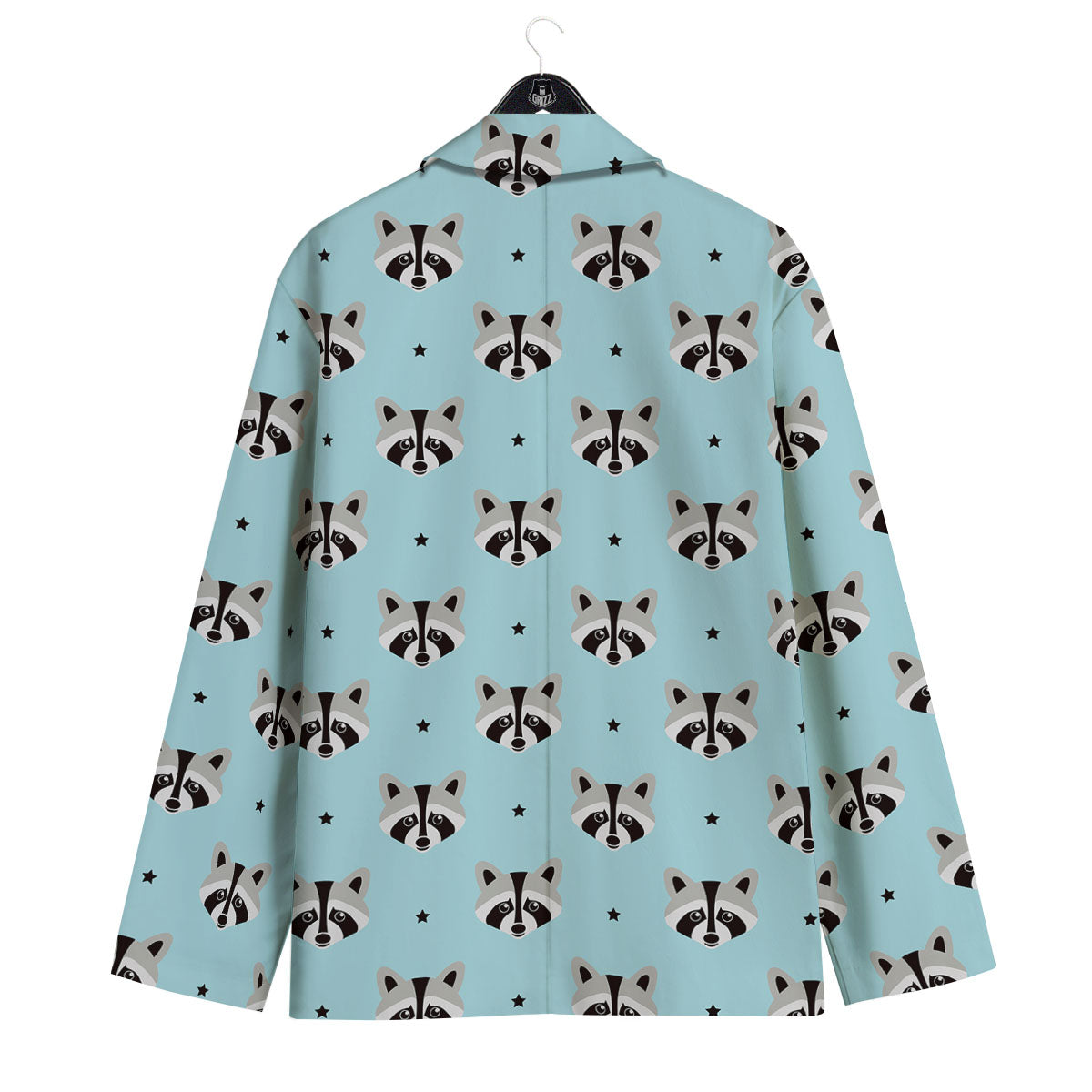 Raccoon Cartoon Print Pattern Men's Sport Coat-grizzshop