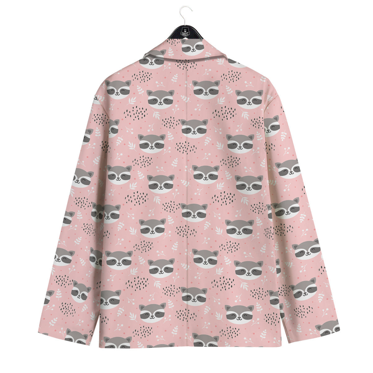 Raccoon Cute Print Pattern Men's Sport Coat-grizzshop