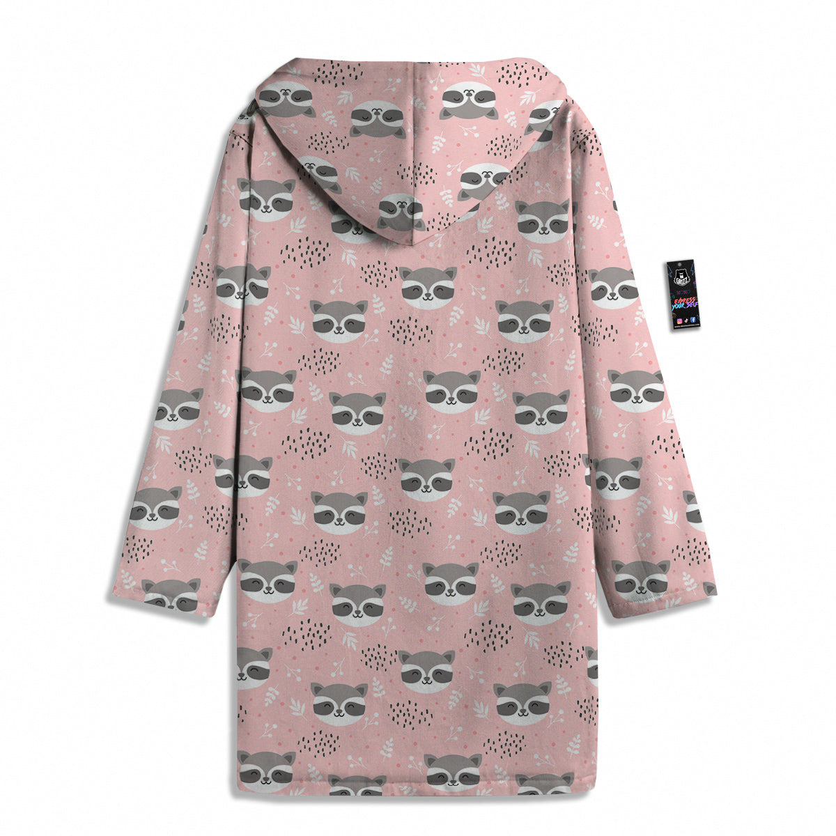 Raccoon Cute Print Pattern Men's Windbreaker Jacket-grizzshop