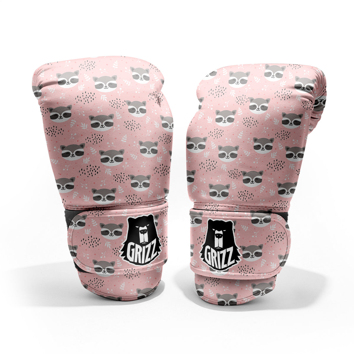 Raccoon Cute Print Pattern Pro Boxing Glove