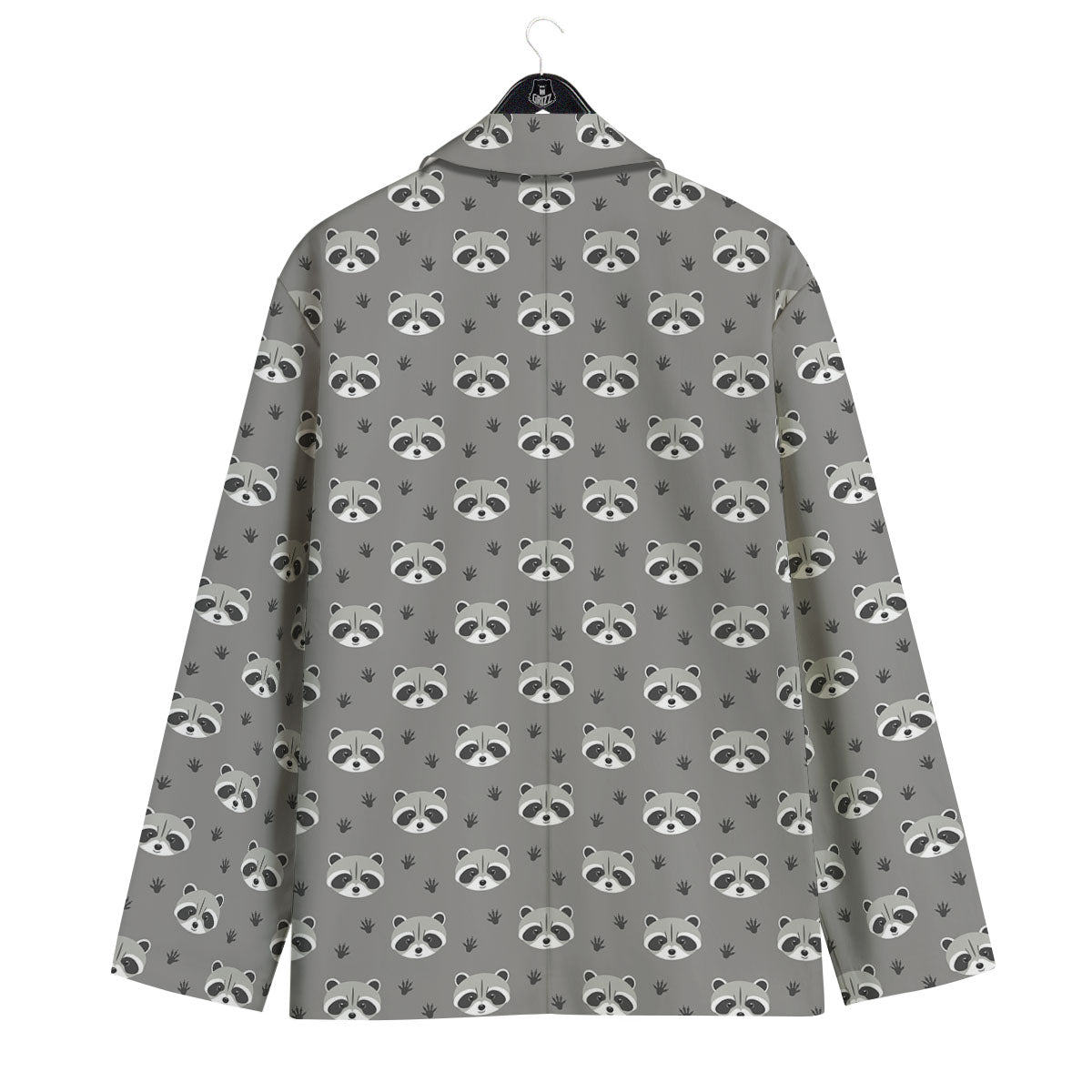 Raccoon Grey Print Pattern Men's Sport Coat-grizzshop