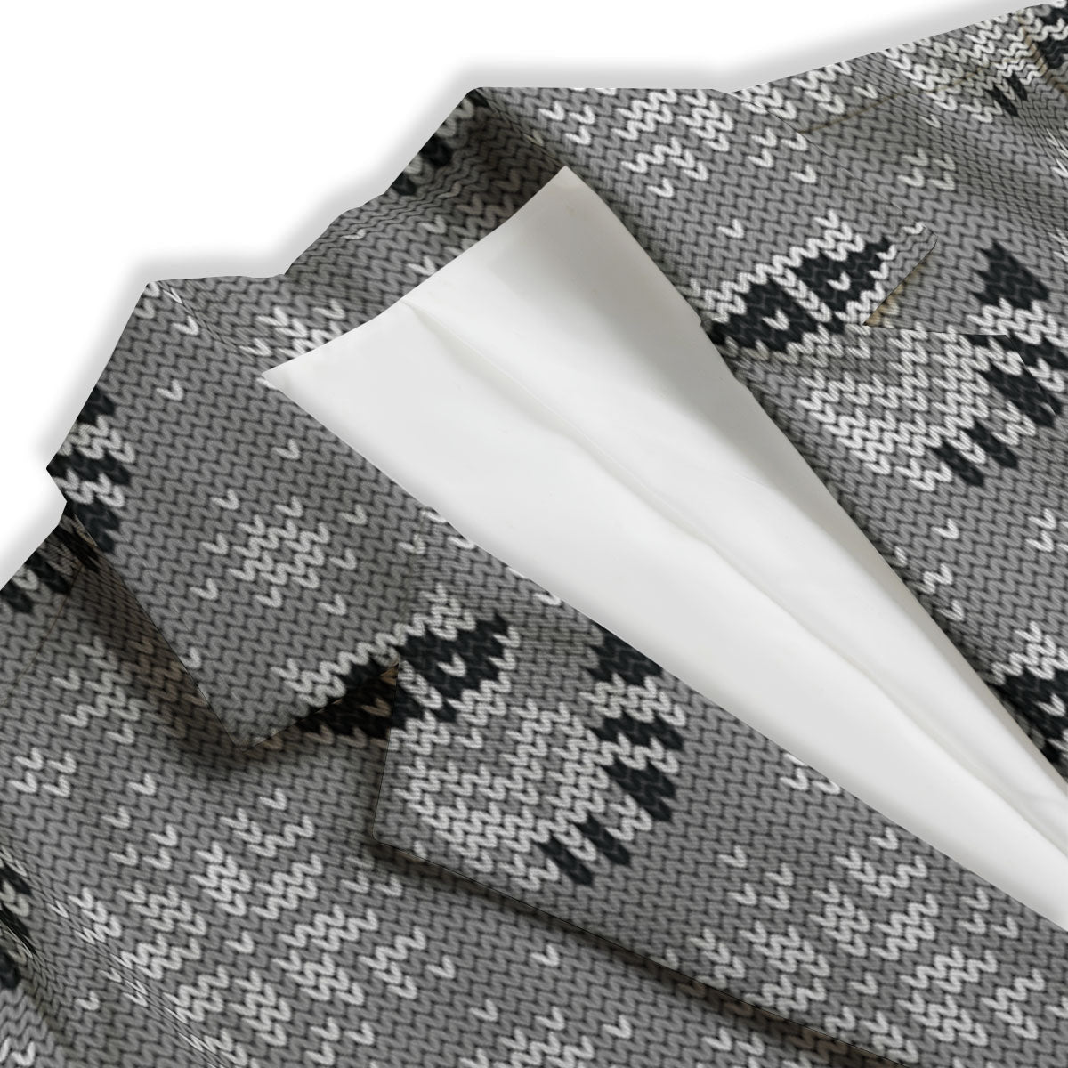Raccoon Knitted Print Pattern Women's Blazer-grizzshop