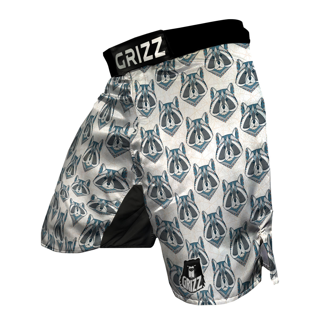 Raccoon Print Pattern MMA Shorts-grizzshop
