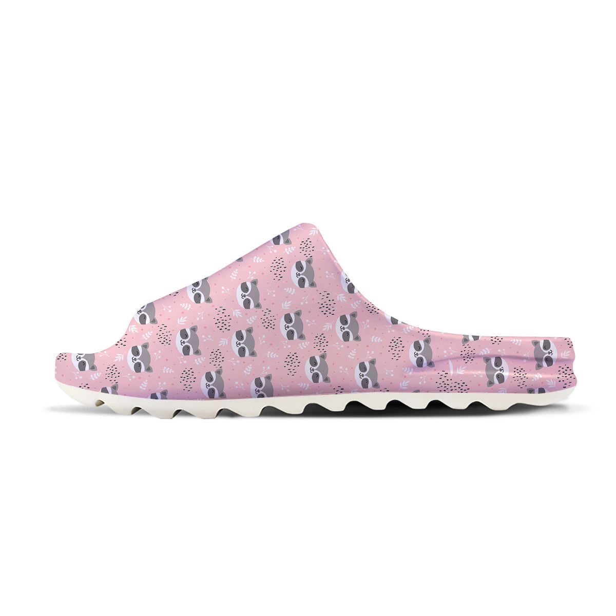 Raccoon Cute Print Pattern Sandals-grizzshop