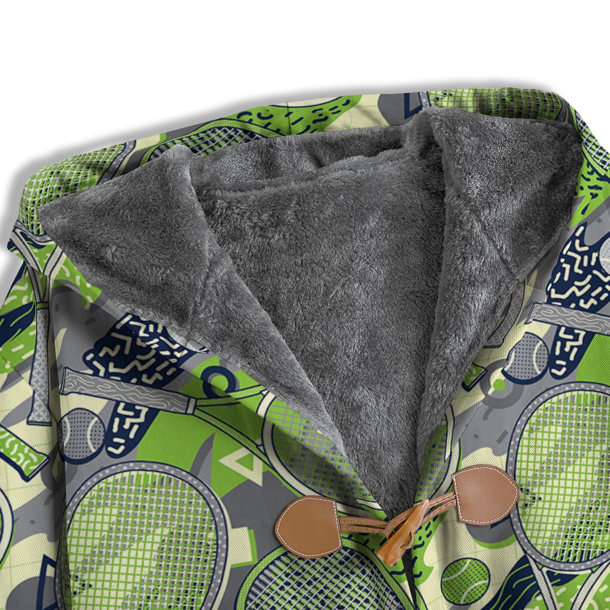 Racket And Tennis Ball Print Pattern Men's Windbreaker Jacket-grizzshop