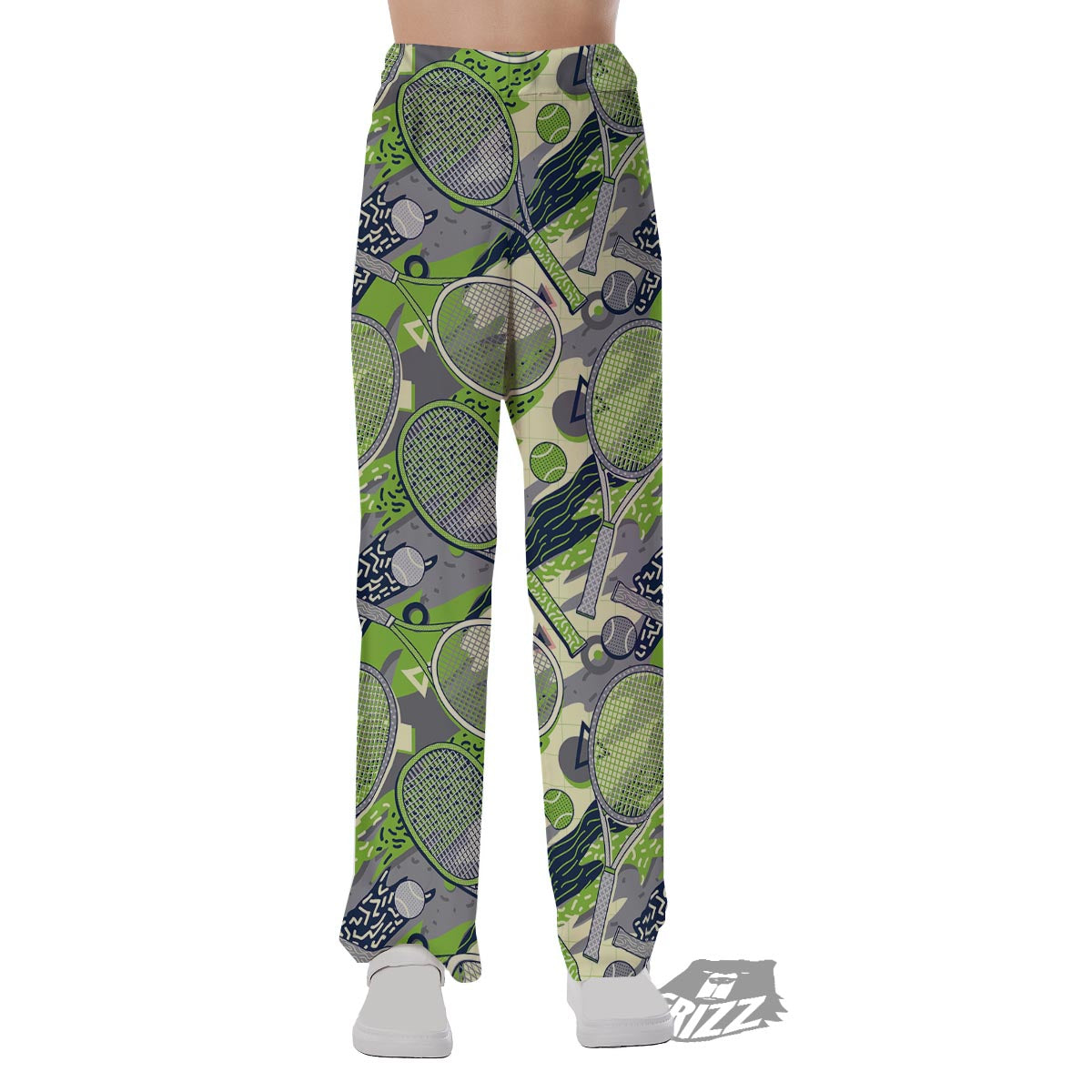 Racket And Tennis Ball Print Pattern Pajama Pants-grizzshop