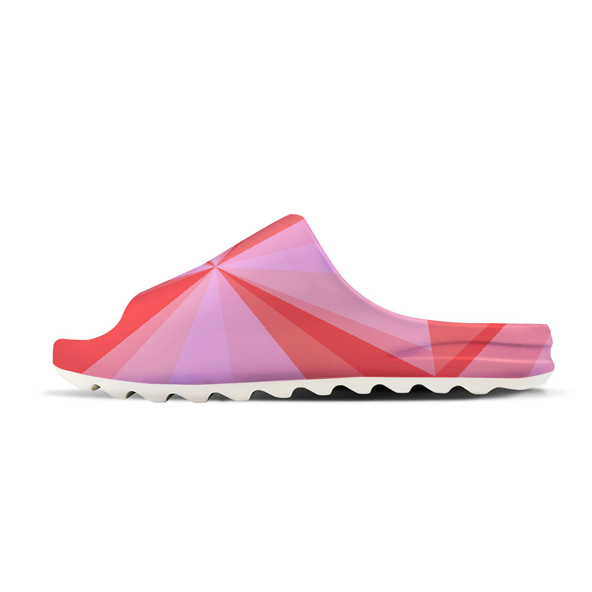 Radial Rays Pink Print Sandals-grizzshop