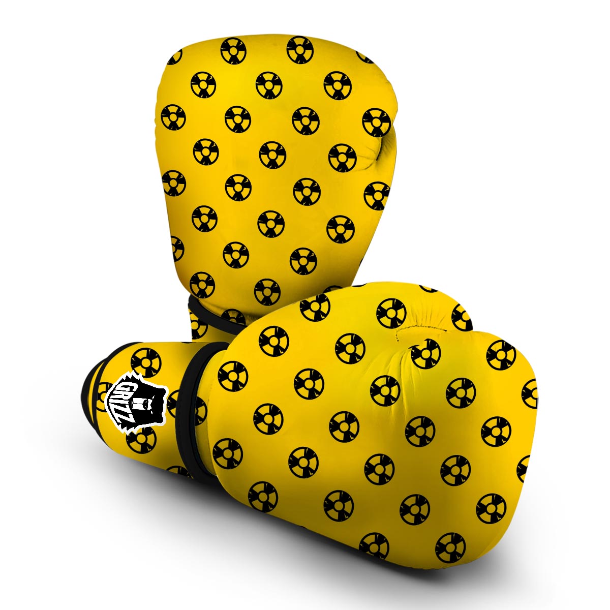 Radiation Pattern Print Boxing Gloves-grizzshop