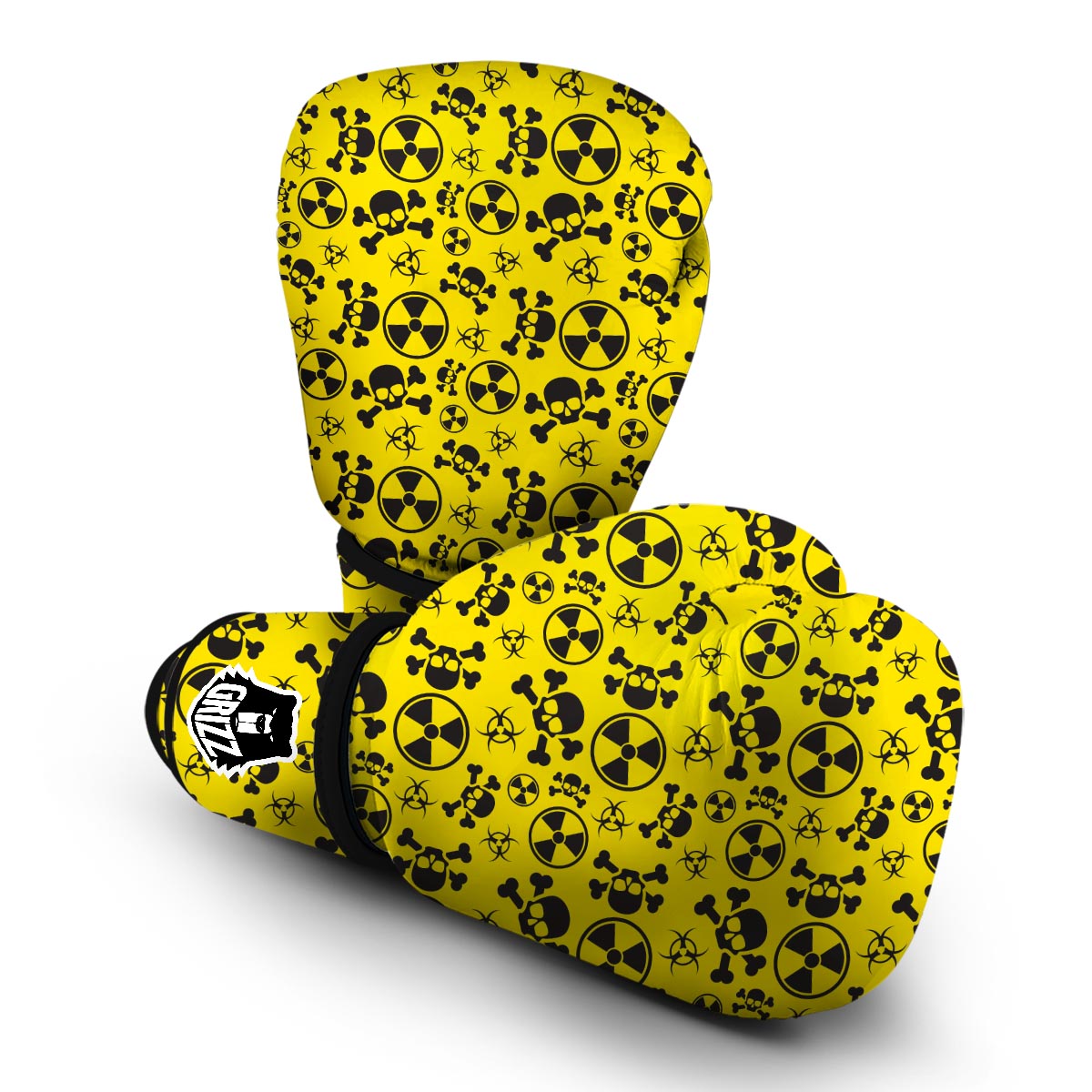 Radiation Print Pattern Boxing Gloves-grizzshop